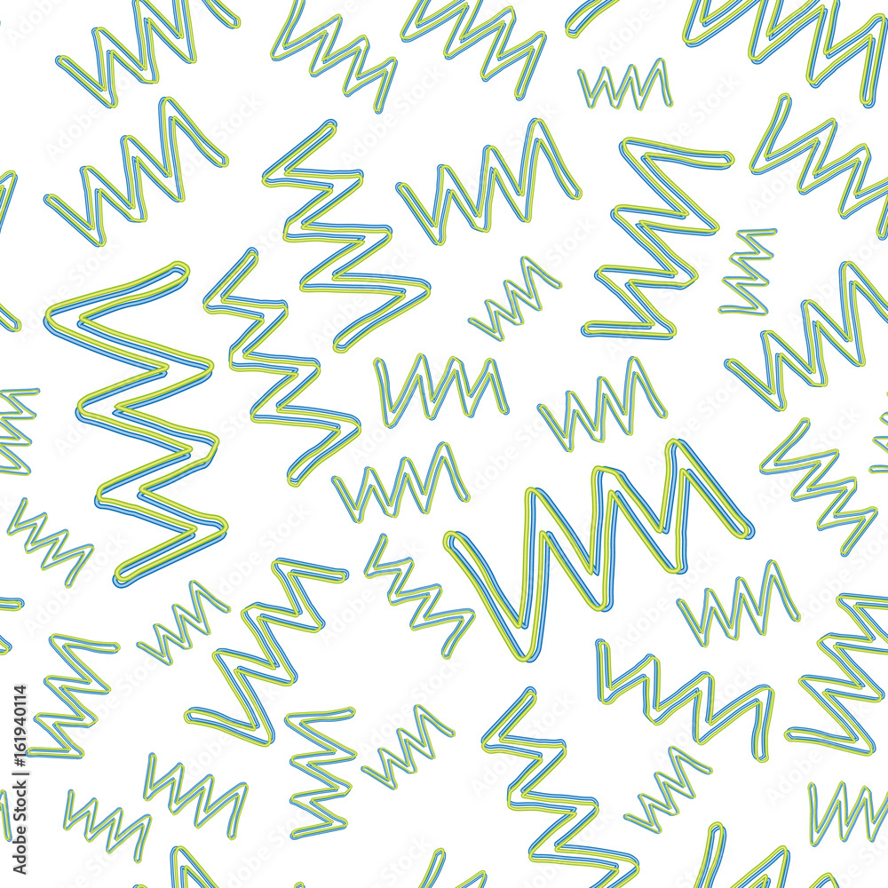 Zigzag line seamless pattern Zigzag line seamless pattern