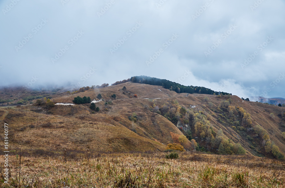 Russia. Stavropol region. Kislovodsk. Nature on top of the mountain Small saddle.