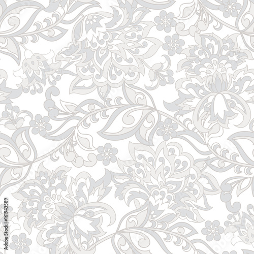 Fototapeta Naklejka Na Ścianę i Meble -  floral vintage background. vector seamless pattern