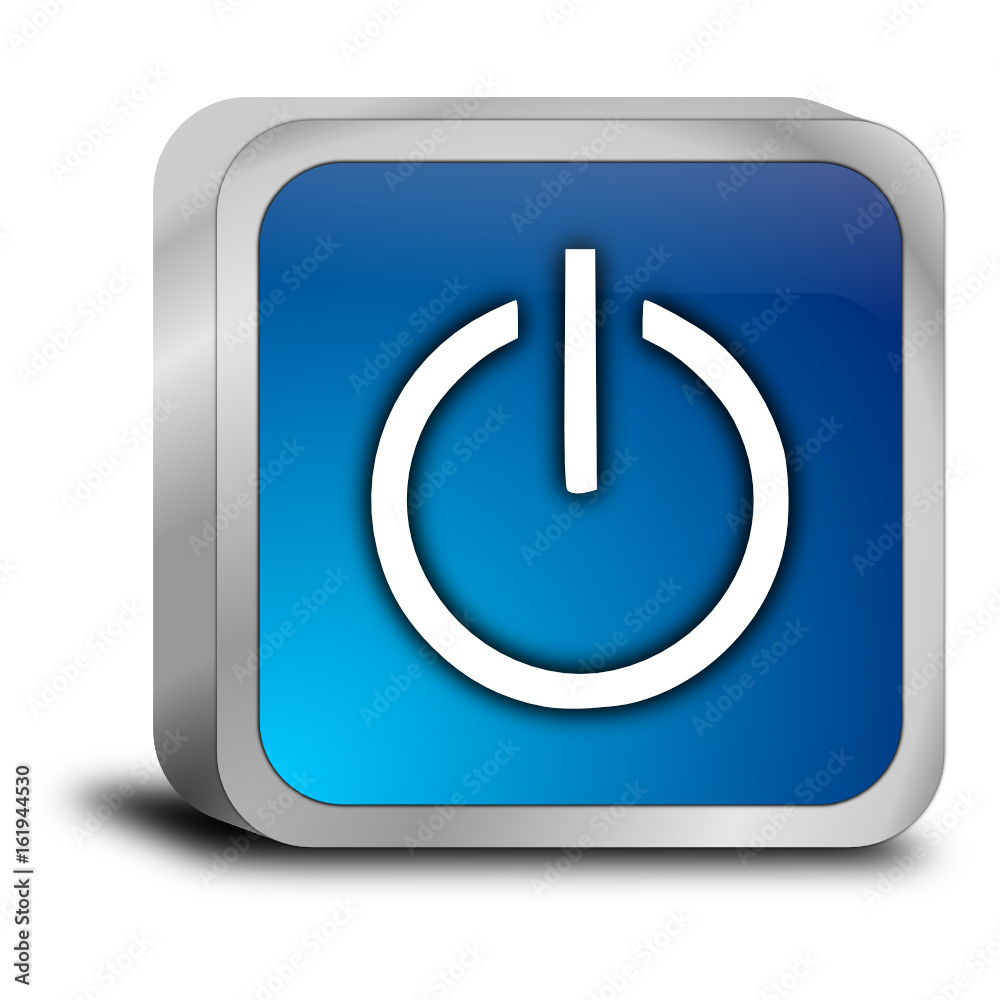 Power Button - 3D illustration Power Button - 3D illustration