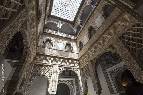 interiors of Seville Alcazar  Seville  Andalusia  spain