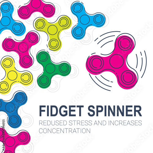 Fidget hand finger spinner stress relieving