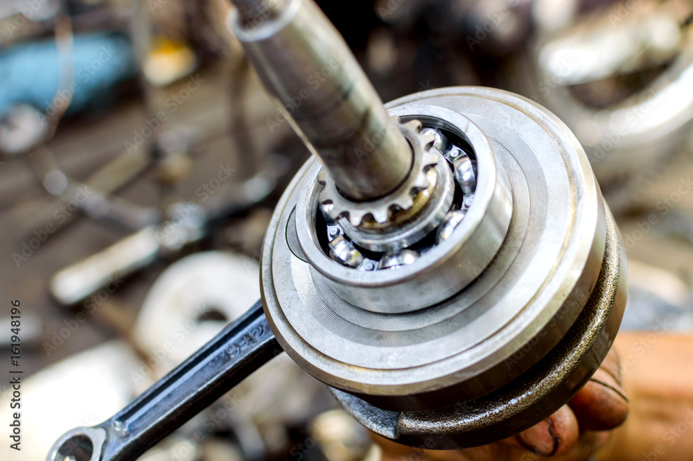 Stainless ball bearing on drive shaft