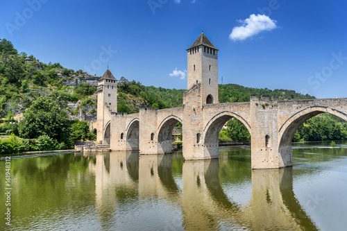 Pont Valentre across the Lot river in Cahors