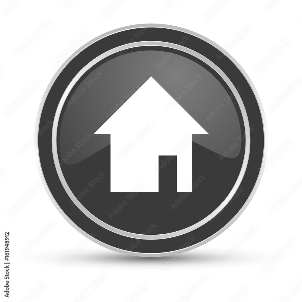 Schwarzer Button - Haus Heimat Schwarzer Button - Haus Heimat