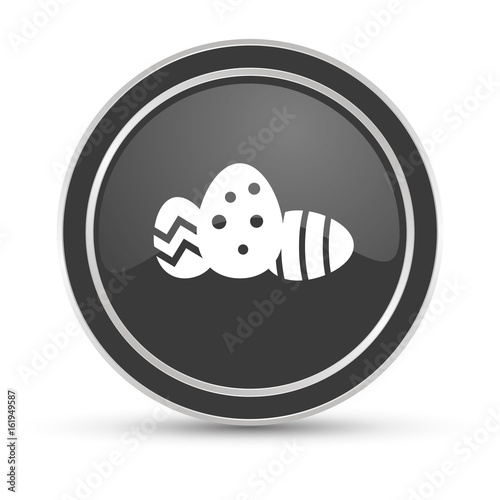 Schwarzer Button - Osternest