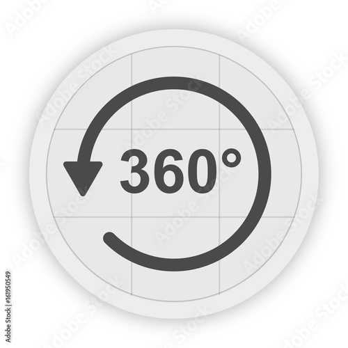 Icon Schaltfläche - 360° - VR