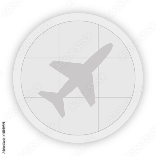 Icon Schaltfläche - Flugzeug