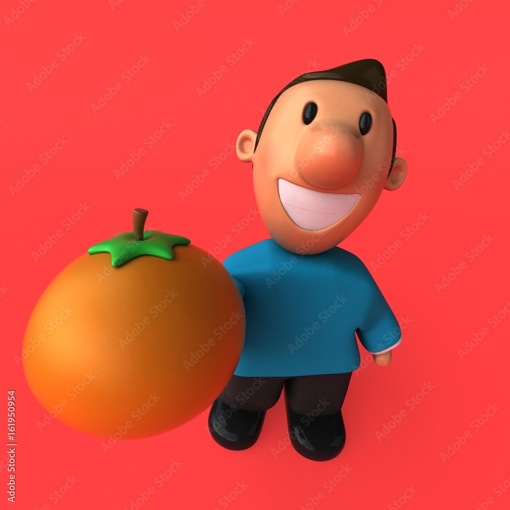 Cartoon character - 3D Illustration Cartoon character - 3D Illustration