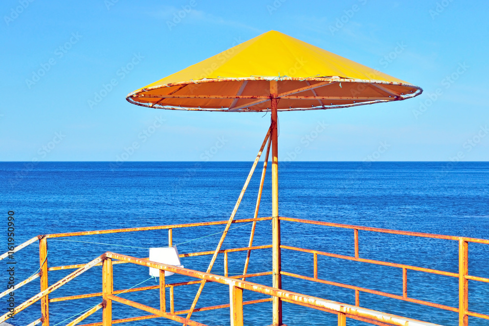 Fototapeta premium A place for lifeguards for watching people on the beach