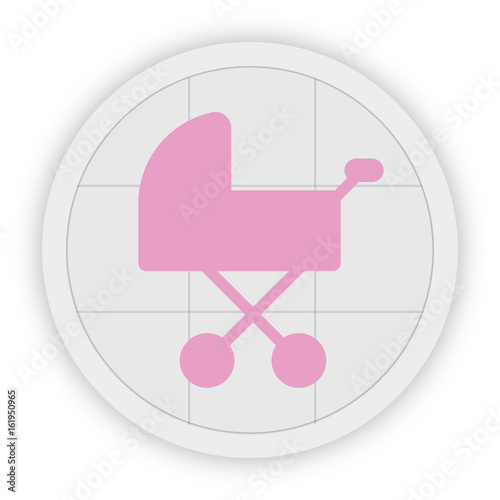 Icon Schaltfläche - Babywagen
