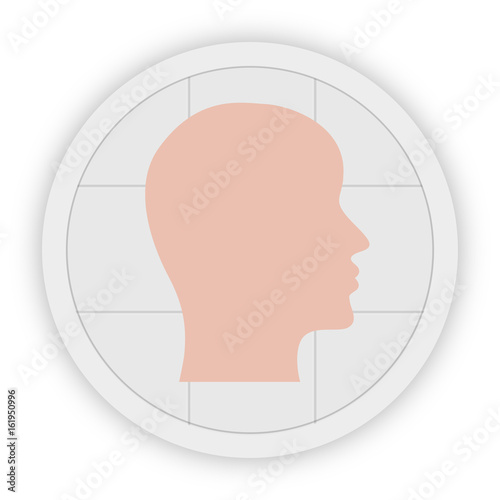Icon Schaltfläche - Kopf Profil
