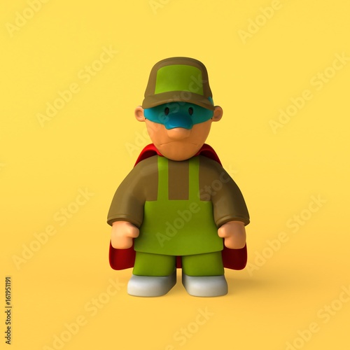 Gardener - 3D Illustration