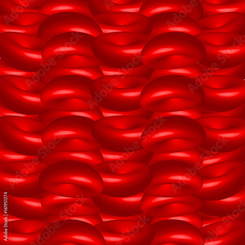 3D blood cells background. Vector illustration.