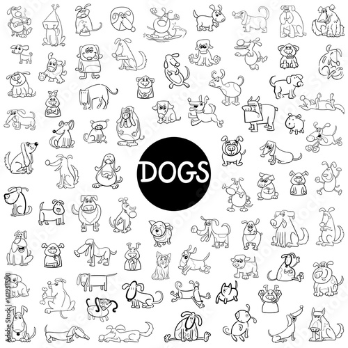 dog characters big set