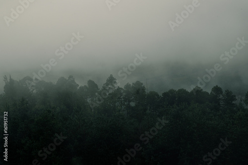Samaipata Mountains and fog