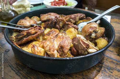 Traditional Croatian dish peka photo