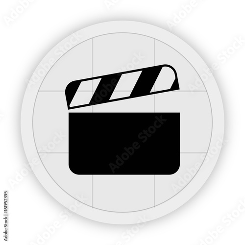Icon Schaltfläche - Filmklappe - Filmproduktion