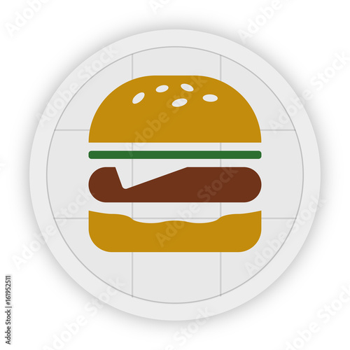 Icon Schaltfläche - Burger
