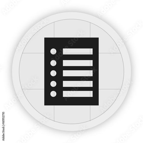 Icon Schaltfläche - Liste