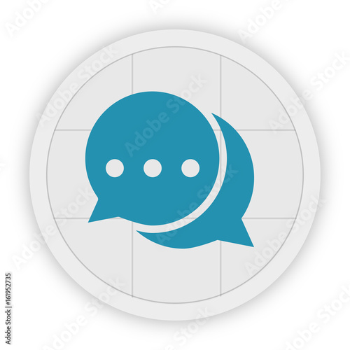 Icon Schaltfläche - Sprechblasen - Chat