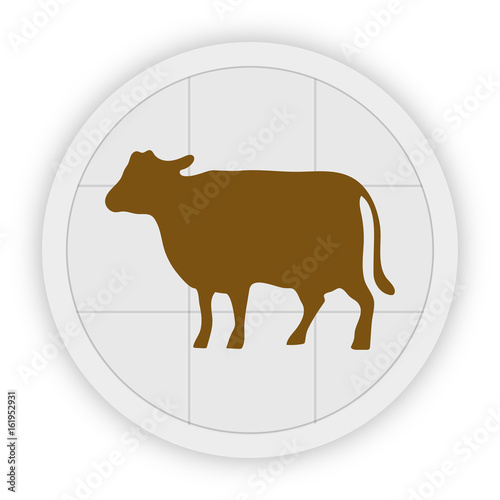 Icon Schaltfläche - Rind