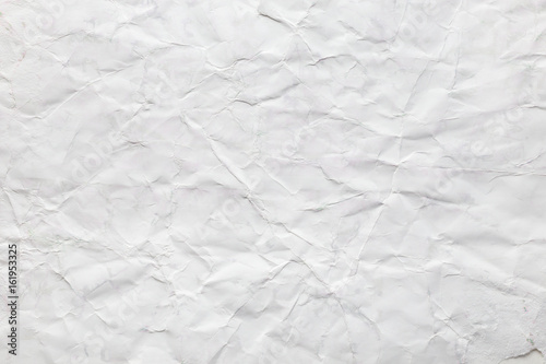 Old crumpled paper, white background