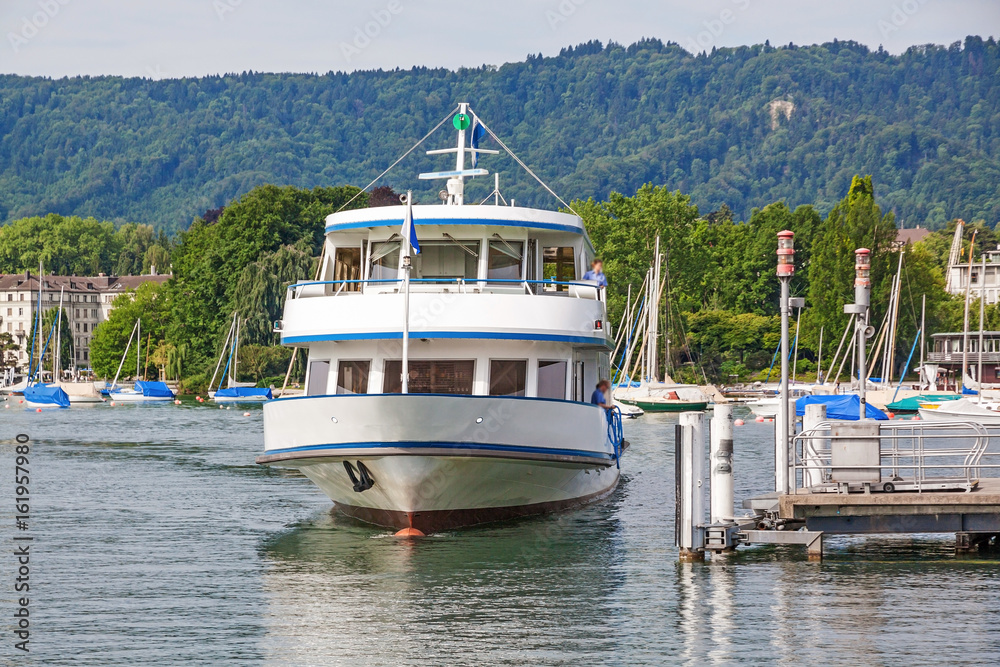 Excursion ship, Lake Zurich, Switzerland Excursion ship, Lake Zurich, Switzerland