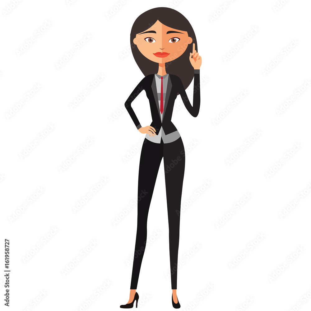 Businesswoman asian happy with his bright idea business concept illustration. Businesswoman asian happy with his bright idea business concept illustration.