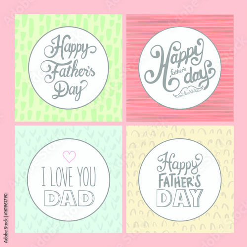 Greeting card with fathers day message against pink background