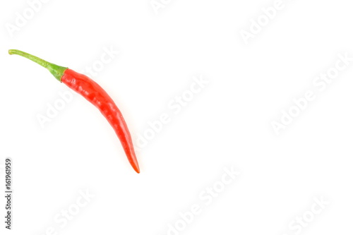 fresh thai chili pepper isolated on a white background food background texture