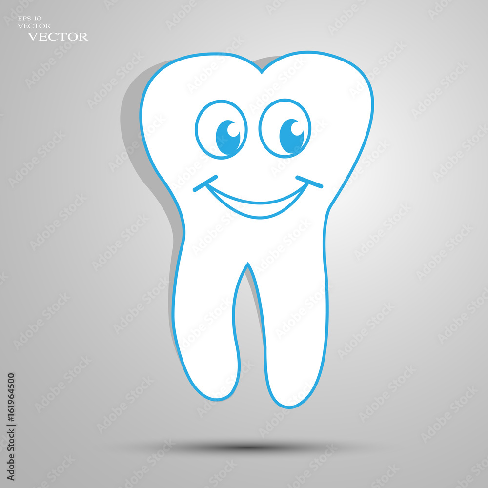 teeth icon dentist flat vector symbol. For mobile user interface teeth icon dentist flat vector symbol. For mobile user interface