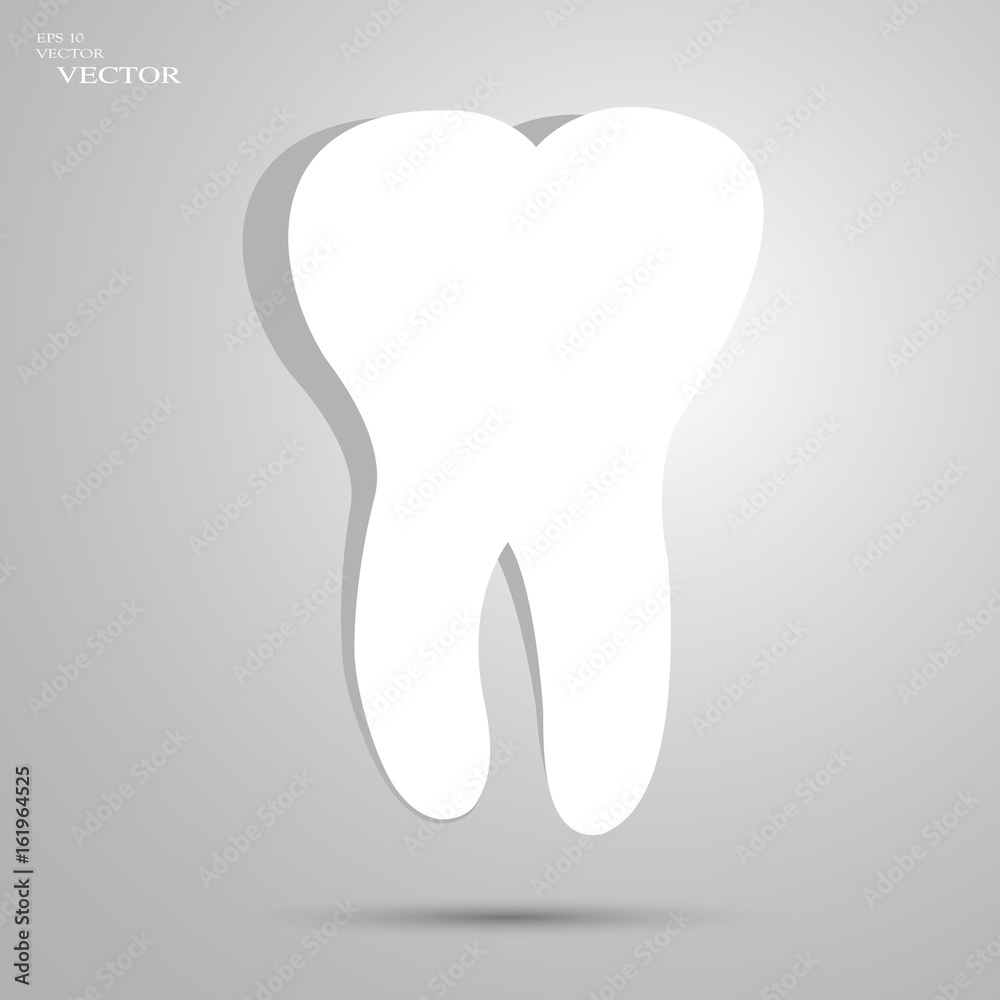 teeth icon dentist flat vector symbol. For mobile user interface teeth icon dentist flat vector symbol. For mobile user interface
