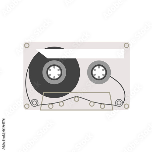 Audio cassette tape vector illustration