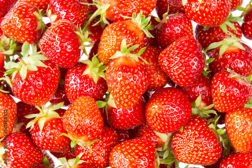 Background from freshly harvested strawberries Background from freshly harvested strawberries
