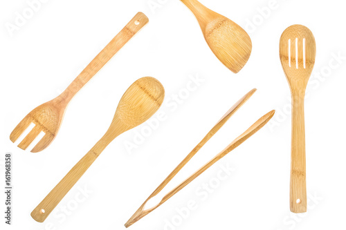 Bambusowe akcesoria kulinarne. Drewniane sztućce. Bambusowe sztućce. Bambusowe łyżki.