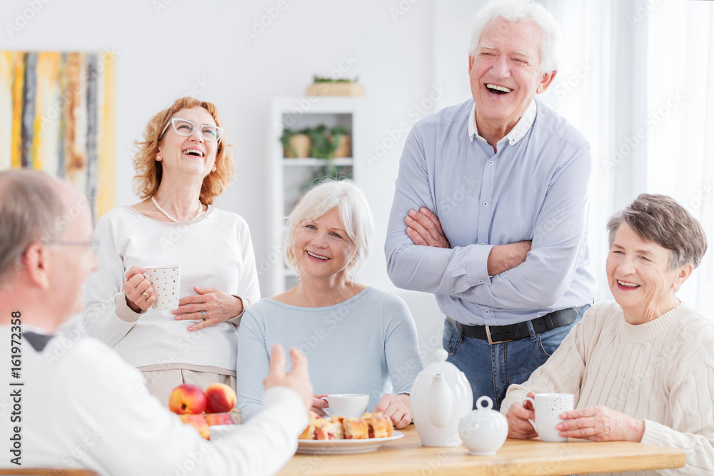 Fototapeta premium People laughing together