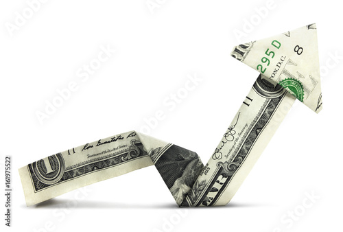 Foto Isolated dollar chart
U.S. currency in a bull market.