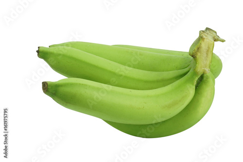 Wallpaper Mural Bunch of green banana isolated on white background Torontodigital.ca