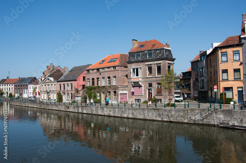 On the banks of the canal, Ghent Belgium
