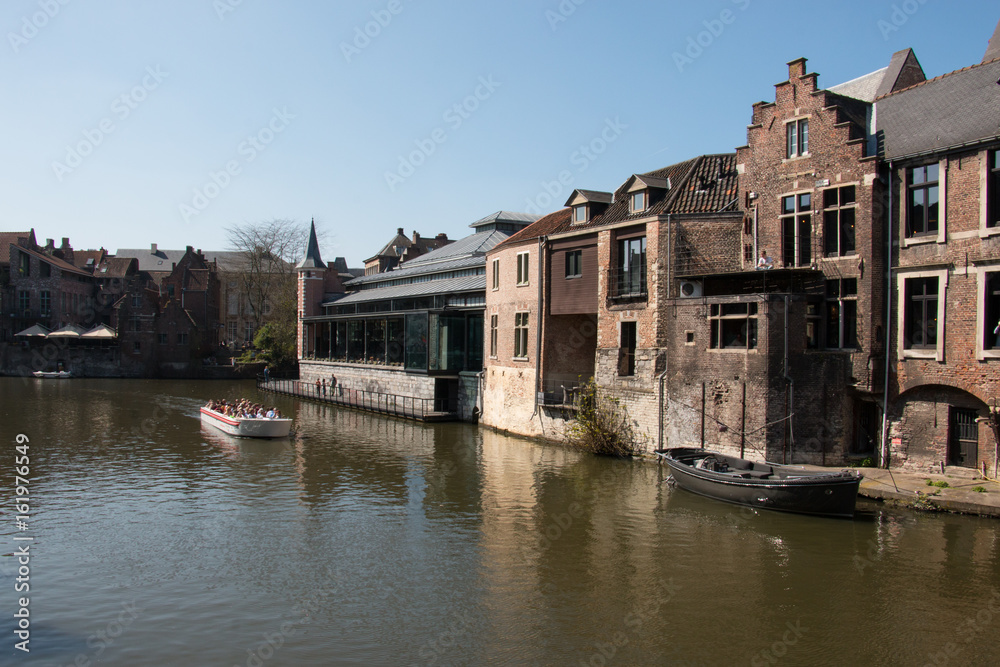 On the banks of the canal, Ghent Belgium On the banks of the canal, Ghent Belgium