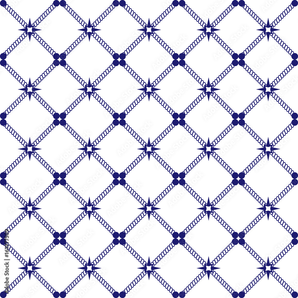 Fototapeta premium Maritime seamless pattern design