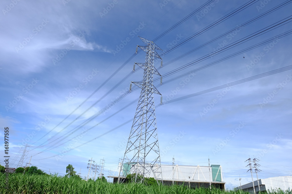 Fototapeta premium high voltage pole