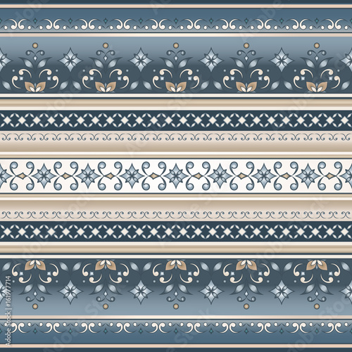Wallpaper Mural Vector line art seamless border for design template. Torontodigital.ca