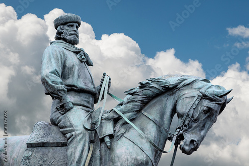 Giuseppe Garibaldi, the Hero of Two Worlds equestrian statue photo