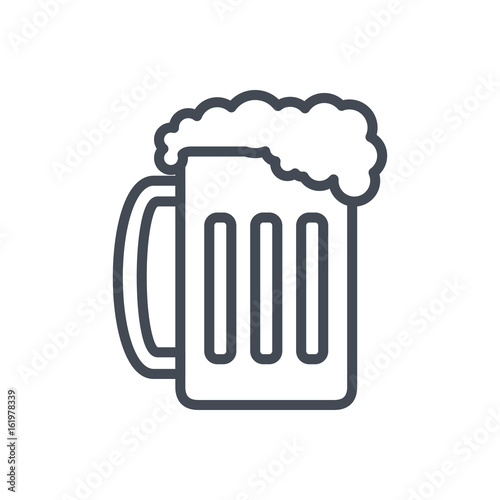 beer glass beverage alcohol bottle colored icon