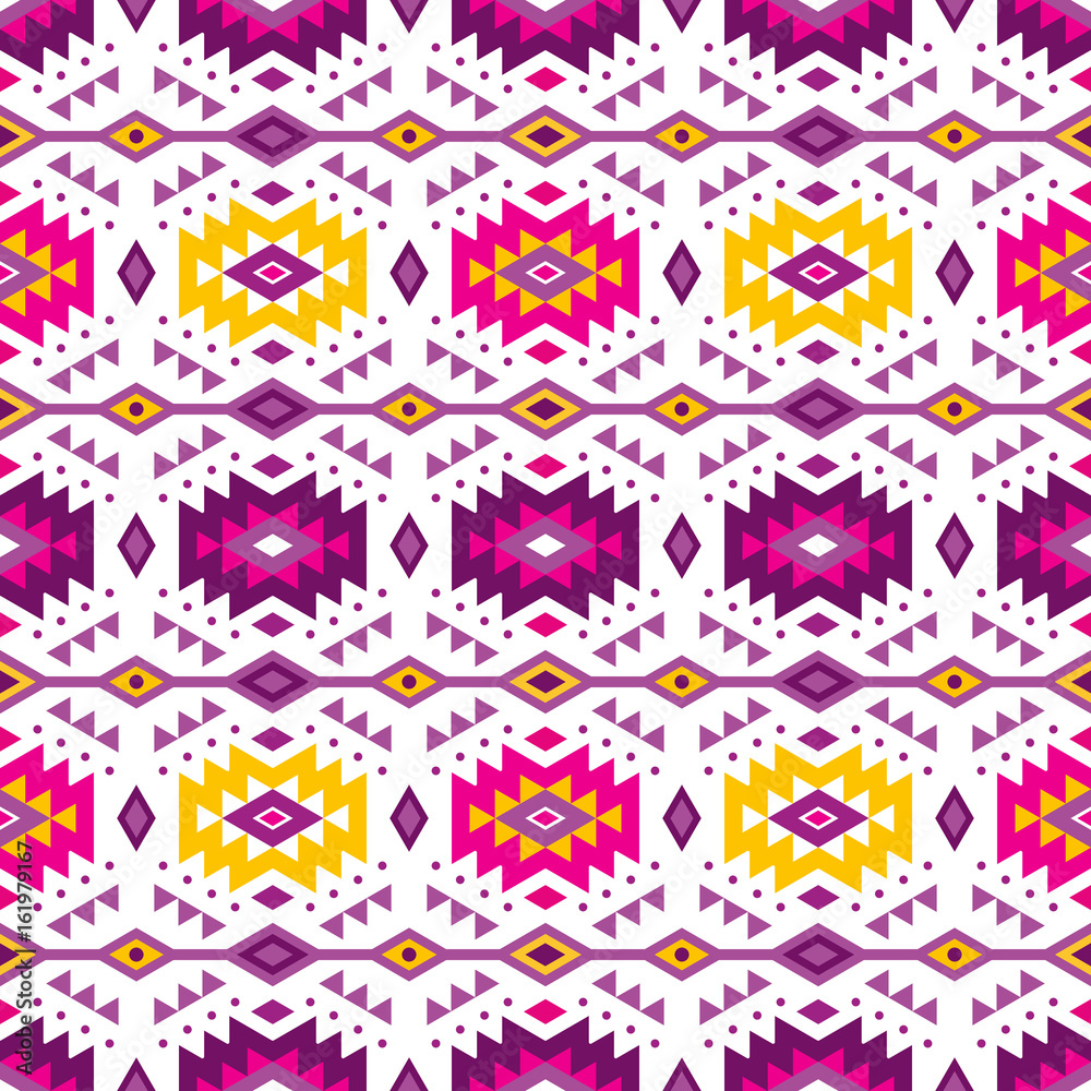 Aztec style seamless pattern with tribal ornament. Ornamental ethnic background collection. Can be used for fabric prints, surface textures, cloth design, wrapping. EPS 10 vector illustration. Aztec style seamless pattern with tribal ornament. Ornamental ethnic background collection. Can be used for fabric prints, surface textures, cloth design, wrapping. EPS 10 vector illustration.