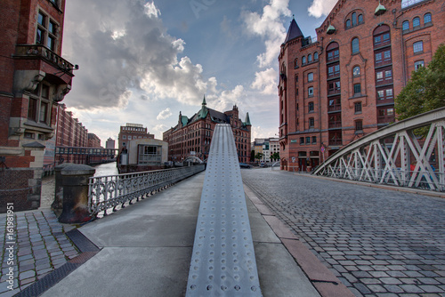 Brücke in der Hafencity in Hamburg