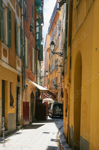 narrow residential street in old city of Nice