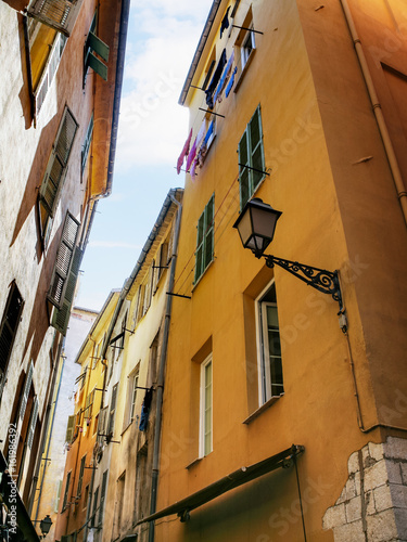 residential houses in old city of Nice